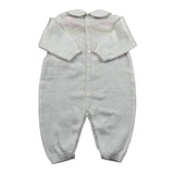 Marlu' Tutina Manica Lunga Tinta Unita con Babbucce per Neonata EL5510 BIANCO MARLU' 