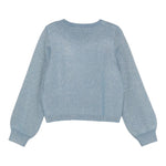 LIU JO maglia girocollo tinta unita lurex Blu per Neonata KF4075X BLU LIU JO 