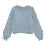 LIU JO maglia girocollo tinta unita lurex Blu per Neonata KF4075X BLU LIU JO 