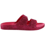 Cacatoes Solid Color Slipper With Glitter Fuchsia For Girls