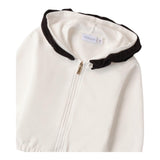 SARABANDA felpa tinta unita con zip e cappuccio Bianco per Bambina 0A220 BIANCO SARABANDA 