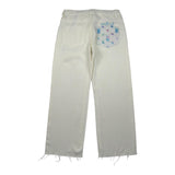 Gaelle Pantalone tinta unita con Stampa Logo Panna per Bambina 2745P00463 PANNA GAELLE 