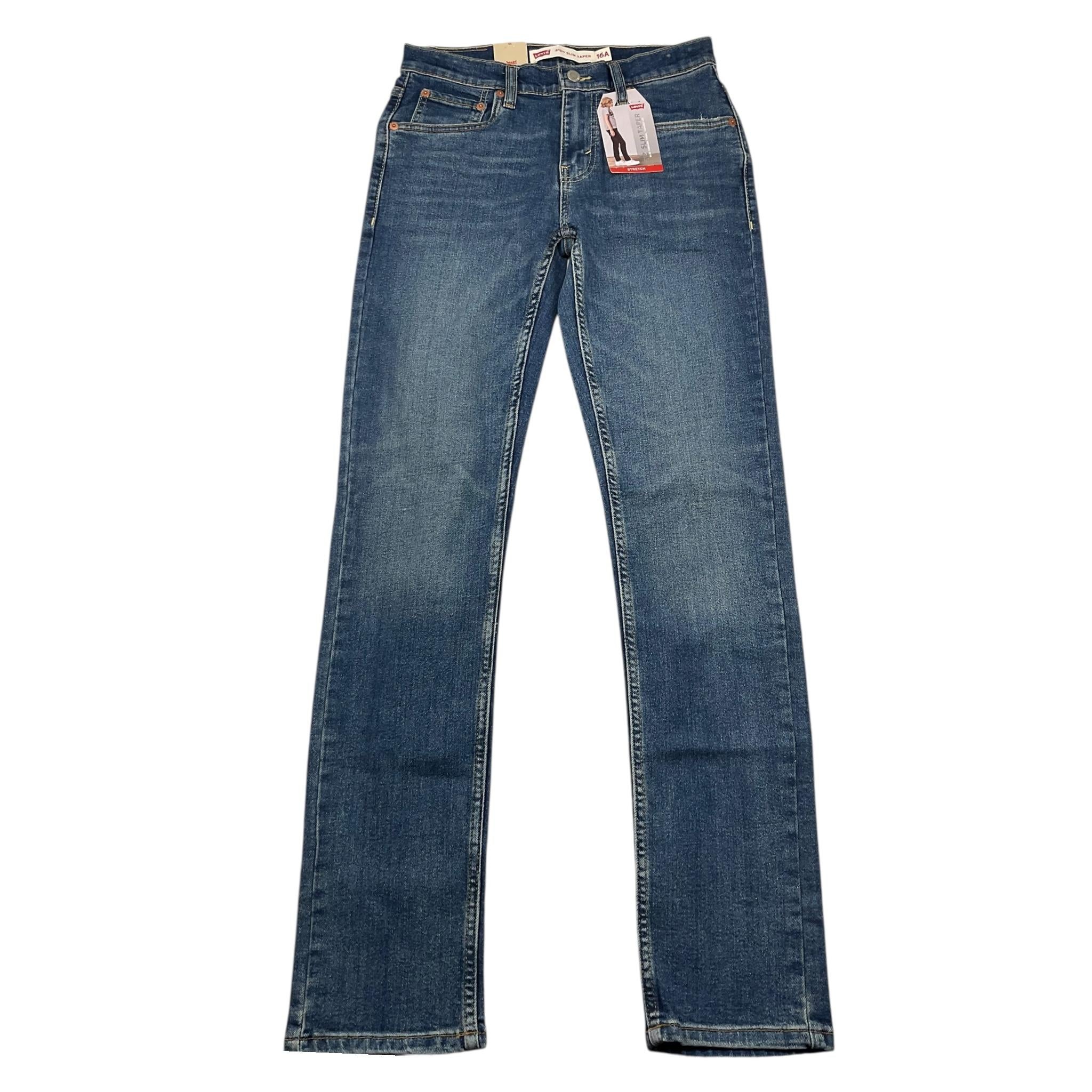 LEVI'S jeans tinta unita con girovita regolabile Blu per Bambino E6728 BLU LEVI'S 