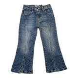 Gaelle Jeans Solid Color Blue Bell Bottoms For Girls