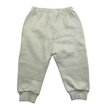 YATSI BABY completo 3pz felpa-shirt-pantalone tinta unita con elastico in vita Verde per Neonato 24433550 VERDE YATSI BABY 