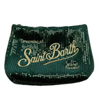 SAINT BARTH borsello tinta unita paillettato Verde per Bambina VELVET VERDE SAINT BARTH 
