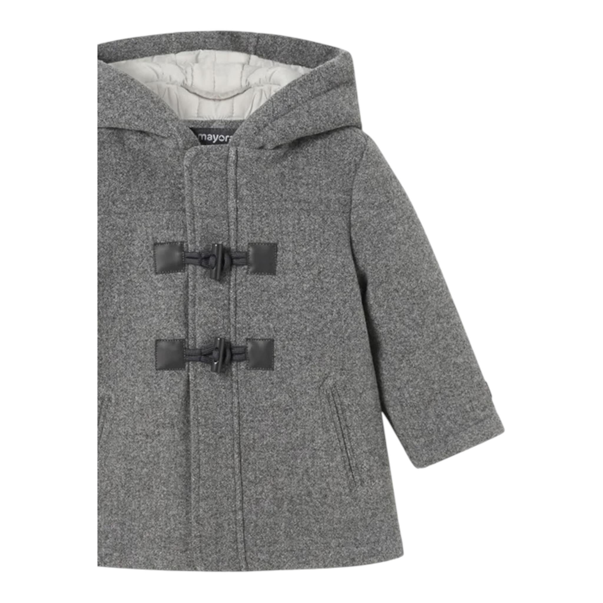 MAYORAL cappotto tinta unita con cappuccio Grigio per Neonato 2471XX GRIGIO MAYORAL 
