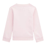GUESS felpa chiusa girocollo tinta unita con logo Rosa per Neonata K4YQ10KA6R3XX ROSA GUESS 
