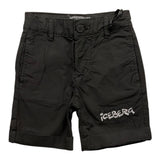 Iceberg Bermuda Solid Color With Adjustable Waist Black For Newborn