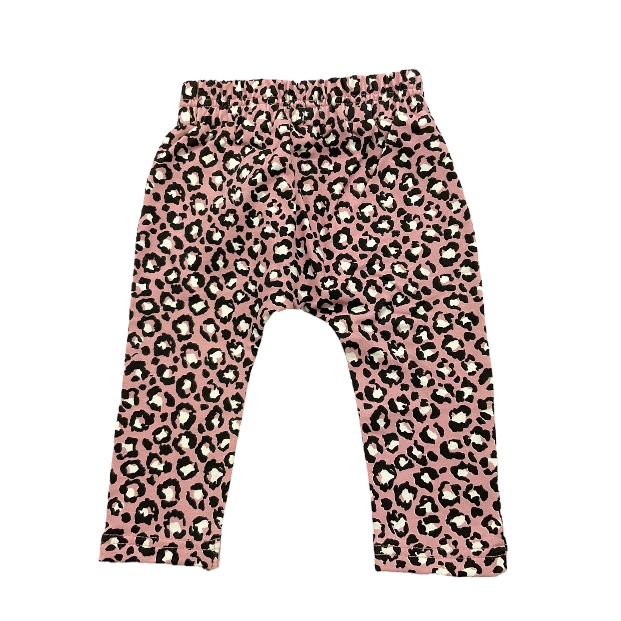 Y-CLU pantalone tinta unita con fantasia maculata Rosa per Neonata YN20769 ROSA Y-CLU 