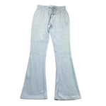 Juicy Couture Pantalone In Velluto Tinta Unita per Bambina JB6744 AZZURRO JUICY COUTURE 