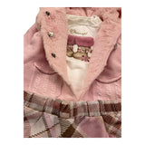 IMAGE KIDS completo 3 pezzi pelliccia-shirt-gonna Rosa per Neonata LF6961 ROSA IMAGE KIDS 