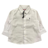 Cesare Paciotti Long Sleeve Shirt Solid Color White for Baby