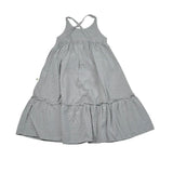 Petit Indi Abito Tinta Unita con Applicazioni per Bambina SS25BK6651X GRIGIO PETIT INDI 
