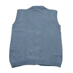 Pure Firenze Gilet In Filo Tinta Unita con Ricami per Neonato PC03602 AZZURRO PURE FIRENZE 