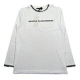 Dsquared2 Shirt Girocollo Tinta Unita con Stampa per Bambino 1231M1362 BIANCO DSQUARED2 