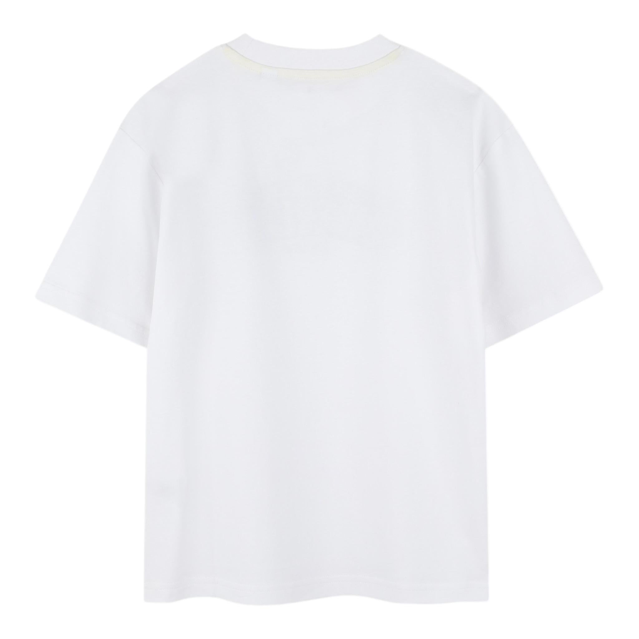 Timberland T-Shirt Girocollo Tinta Unita con Logo per Bambino T60430 BIANCO TIMBERLAND 