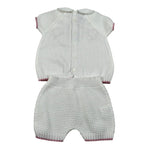 Marlu' Completo 2 Pezzi Maglia-Culotte per Neonata EB2419C BIANCO MARLU' 