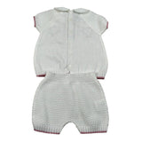 Marlu' Completo 2 Pezzi Maglia-Culotte per Neonata EB2419C BIANCO MARLU' 