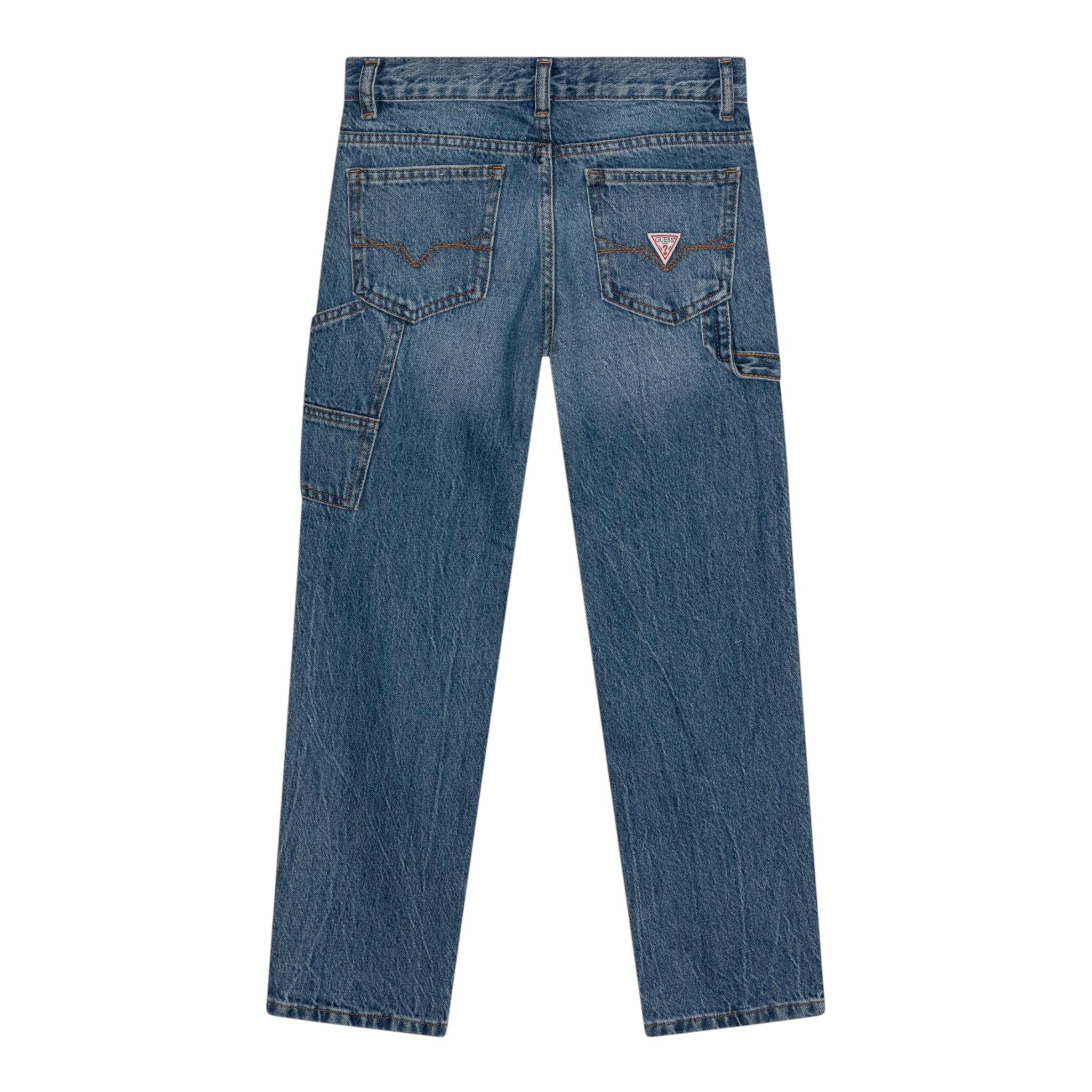 GUESS jeans tinta unita con tasconi Blu per Bambino L4YA11D5D70 BLU GUESS 
