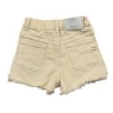 Vicolo Short Solid Color With Adjustable Waist Cream For Baby Girl