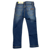 Losan Jeans Solid Color with Adjustable Waistband Blue for Newborn