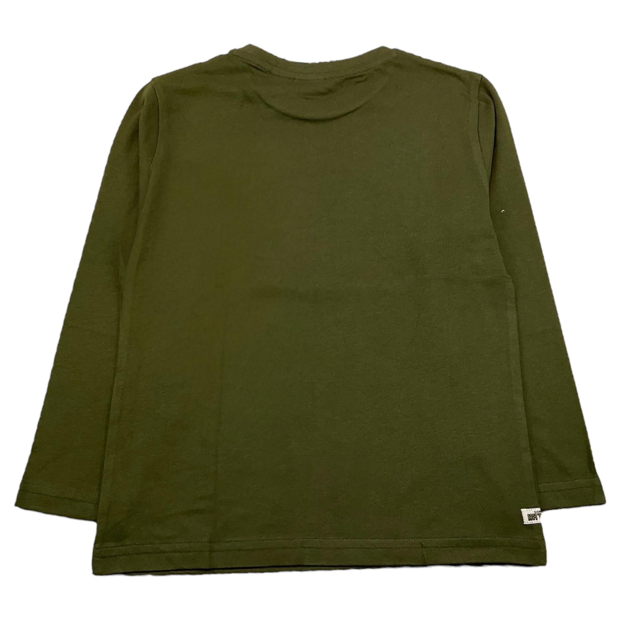 MAYORAL shirt girocollo tinta unita con stampa Verde per Bambino 4054J VERDE MAYORAL 