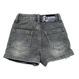 Iceberg Bermuda In Denim Tinta Unita con Logo per Neonato BMICE50108B NERO ICEBERG 