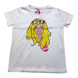 Mousse Kids T-Shirt Crew Neck Solid Color With Print White For Girls
