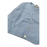 J.O. Milano Cardigan Tinta Unita Scollo A V per Neonato 573Z2 AZZURRO J.O. MILANO 