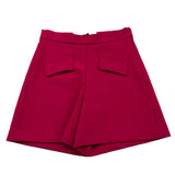 SIMONETTA short tinta unita con girovita regolabile Fuxia per Bambina SV6A79 FUXIA SIMONETTA 