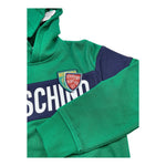MOSCHINO felpa tinta unita con stampa e cappuccio Verde per Bambino HUF08GX VERDE MOSCHINO 