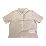 Hinnominate Camicia Mezza Manica Modello Crop Tinta Unita per Bambina 3646CY00096 BEIGE HINNOMINATE 