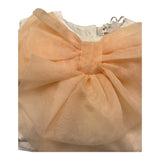 Miss Grant Top Giromanica Tinta Unita con Fiocco per Neonata MG1278 BIANCO MISS GRANT 