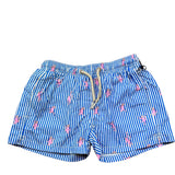 Saint Barth Costume Modello Boxer Tinta Unita con Stampa per Bambino 00225L BIANCO SAINT BARTH 