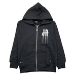 JOHN RICHMOND felpa con zip e cappuccio tinta unita con stampa Nero per Bambino RBA24020FE NERO JOHN RICHMOND 