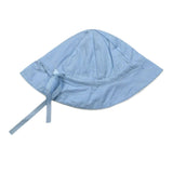 Monnëka Cappello Modello Pescatore Tinta Unita per Neonata 082024 AZZURRO Monnëka 