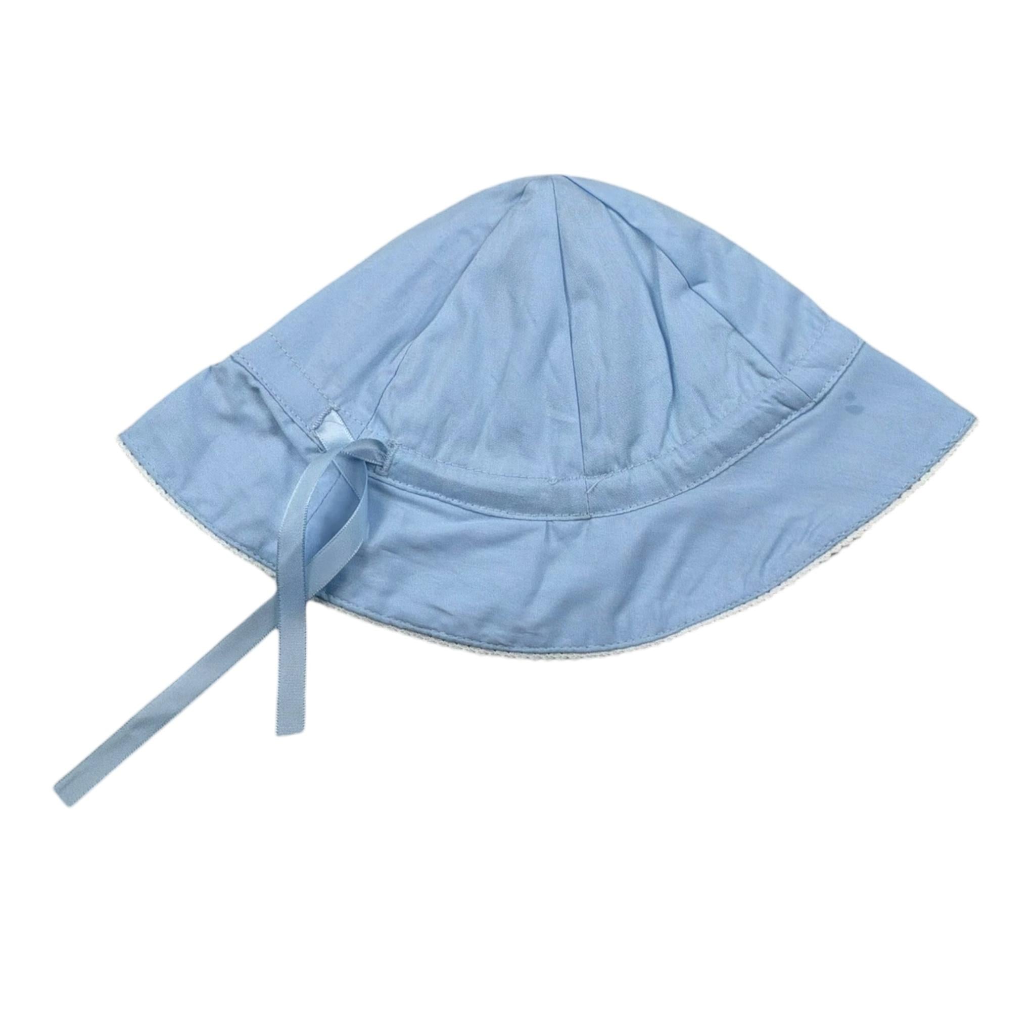 Monnëka Cappello Modello Pescatore Tinta Unita per Neonata 082024 AZZURRO Monnëka 