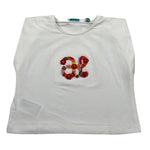 Abel & Lula T-Shirt Girocollo tinta unita con Stampa Panna per Bambina 5140 PANNA ABEL & LULA 