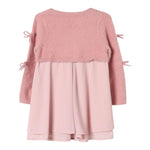 LIU JO abito manica lunga tinta unita Rosa per Bambina KF4097XX ROSA LIU JO 