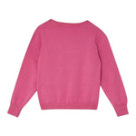 LIU JO maglia girocollo tinta unita con stampa logo Rosa per Bambina KF4039X ROSA LIU JO 