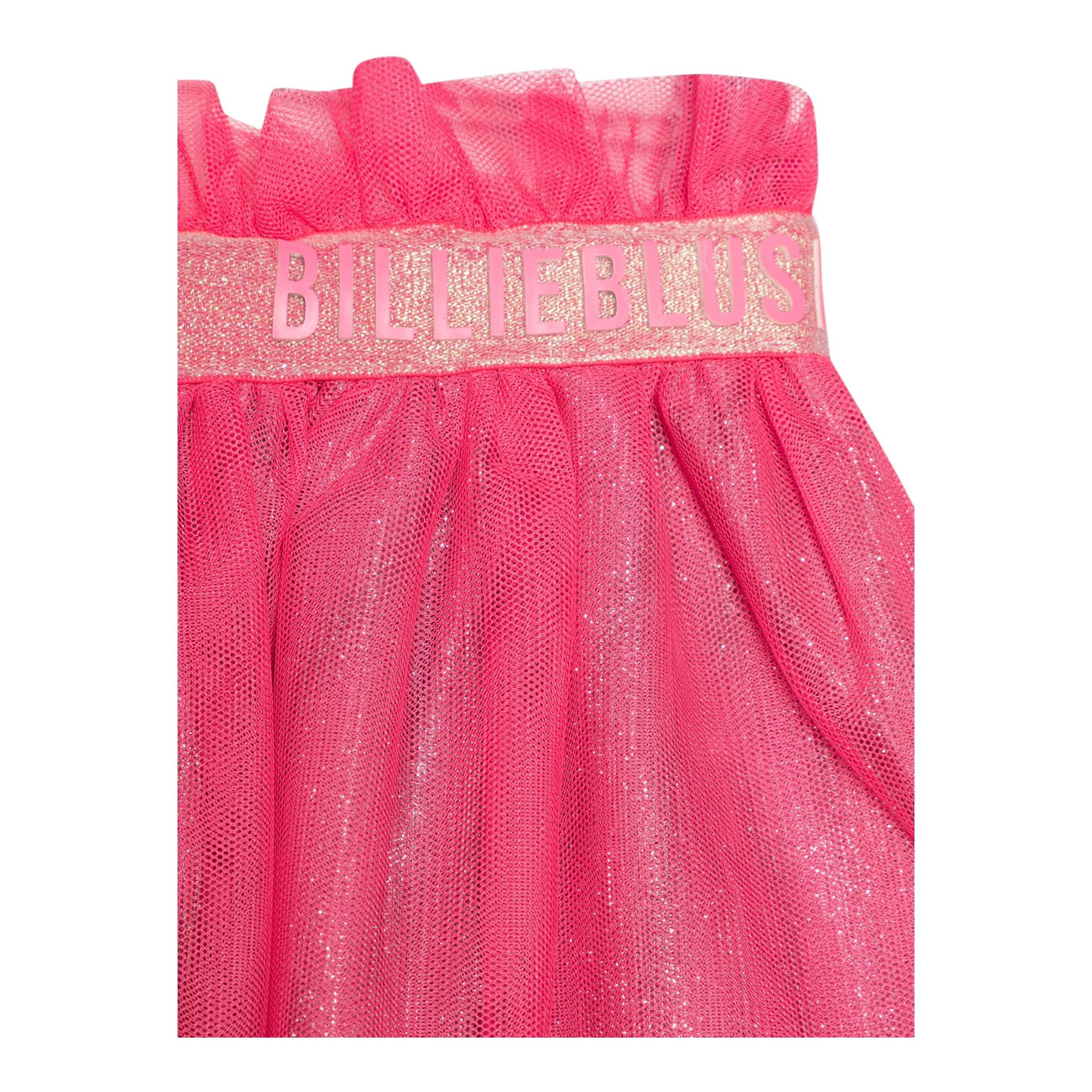 BillIEBLUSH gonna tinta unita con tulle Rosa fluo per Bambina U20559 ROSA FLUO BillIEBLUSH 