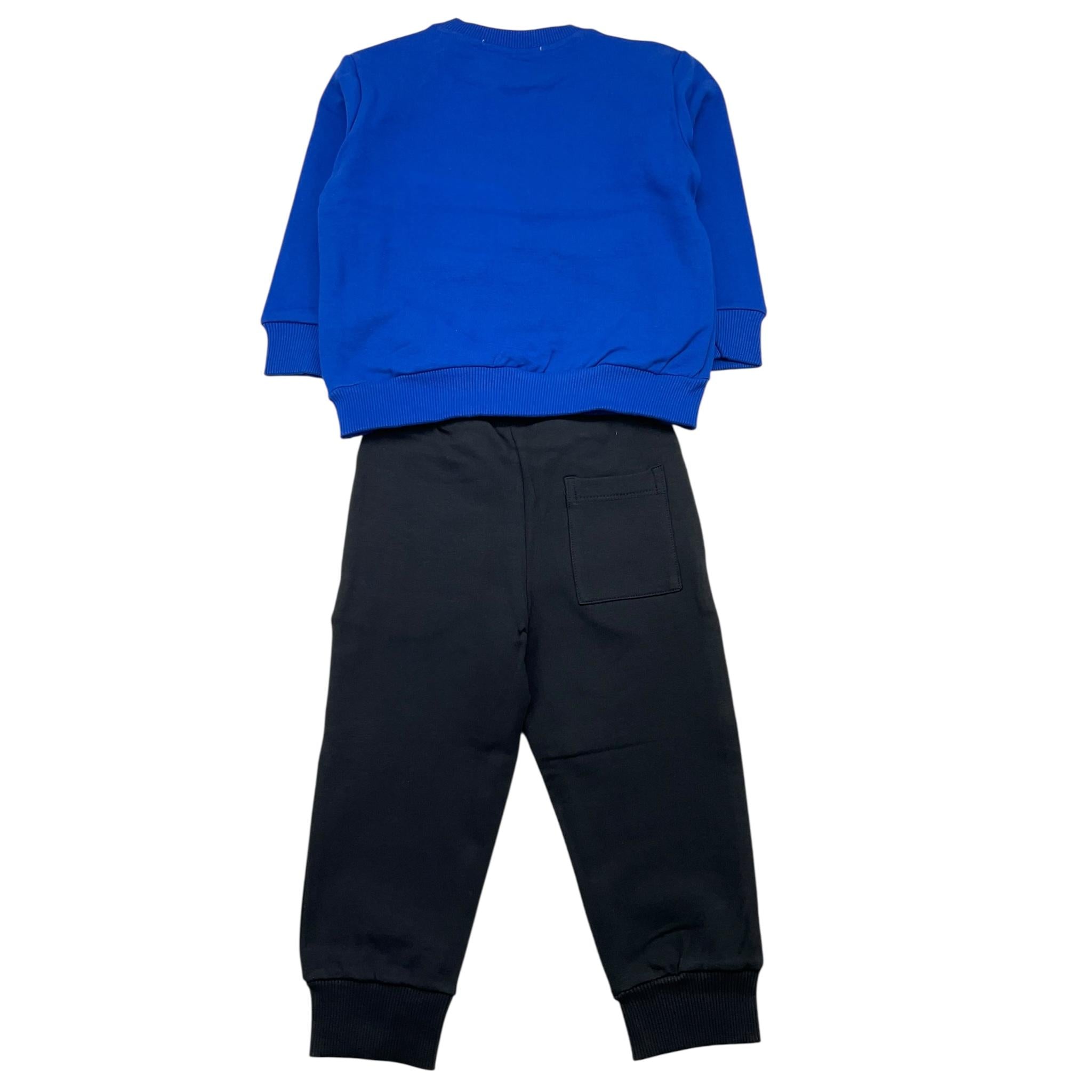 CESARE PACIOTTI completo 2 pezzi felpa-pantalone bicolore Blu/nero per Neonato COMP5316B BLU/NERO CESARE PACIOTTI 