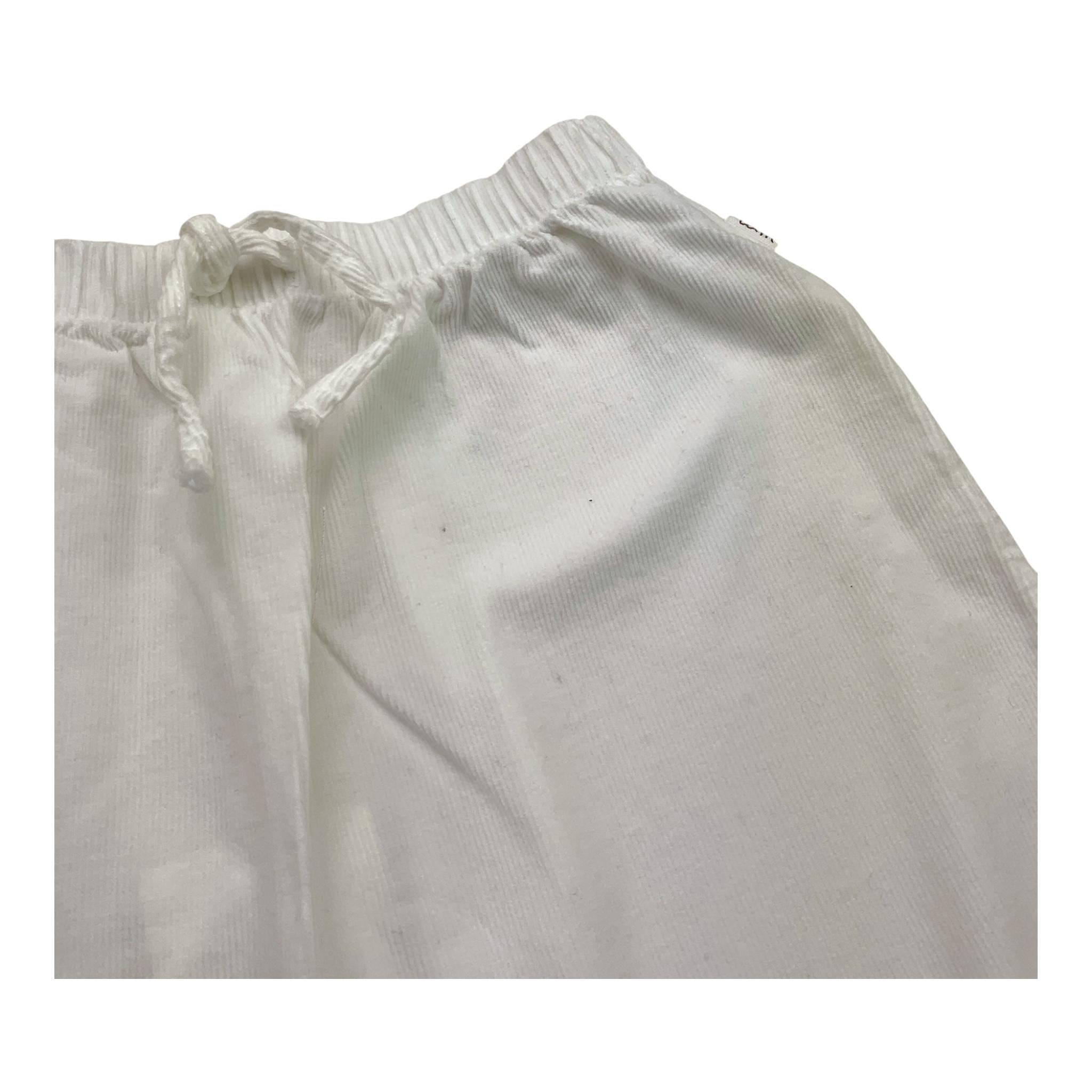 TEDDY E MINOU pantalone tinta unita con elastico in vita Bianco per Bambina I24PT007V6014J BIANCO TEDDY E MINOU 