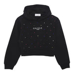 GAELLE felpa tinta unita con cappuccio e brillantini Nero per Bambina 2741FY00347 NERO GAELLE 