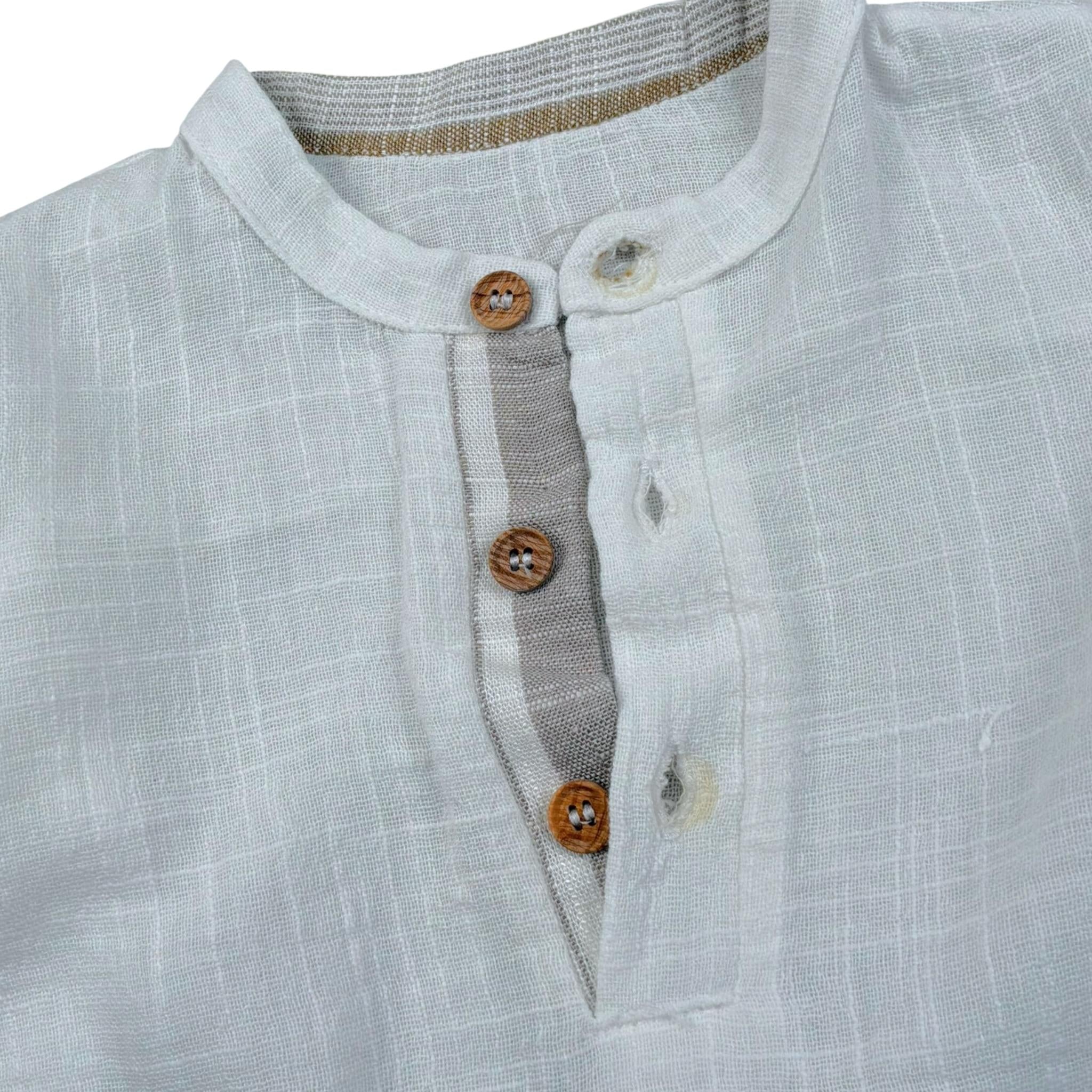 Babyvip Camicia Tinta Unita con Bottoni per Neonato T1303 BIANCO BABYVIP 