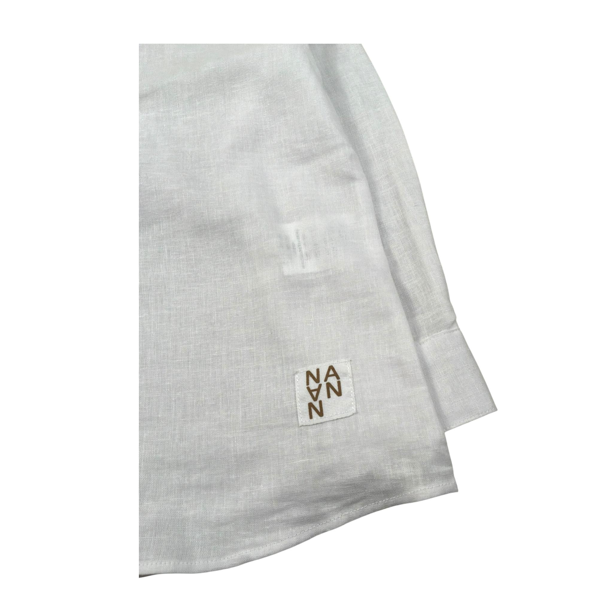 Nanan Camicia Manica Lunga Tinta Unita  per Bambino E2315748B BIANCO NANAN 