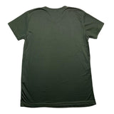 Brian Rush Solid Green Crew Neck T-Shirt For Boys