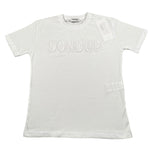 Dondup T-Shirt Girocollo Tinta Unita con Stampa per Bambina DMTS037XXX BIANCO DONDUP 