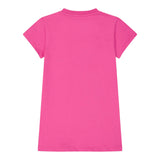 Moschino Abito Girocollo Tinta Unita con Stampa per Bambina MDV0C9XXXXJ FUXIA MOSCHINO 